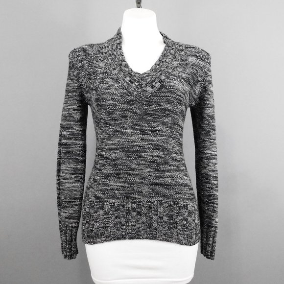 No Boundaries Sweaters - No Boundaries Women Black Gray Sweater